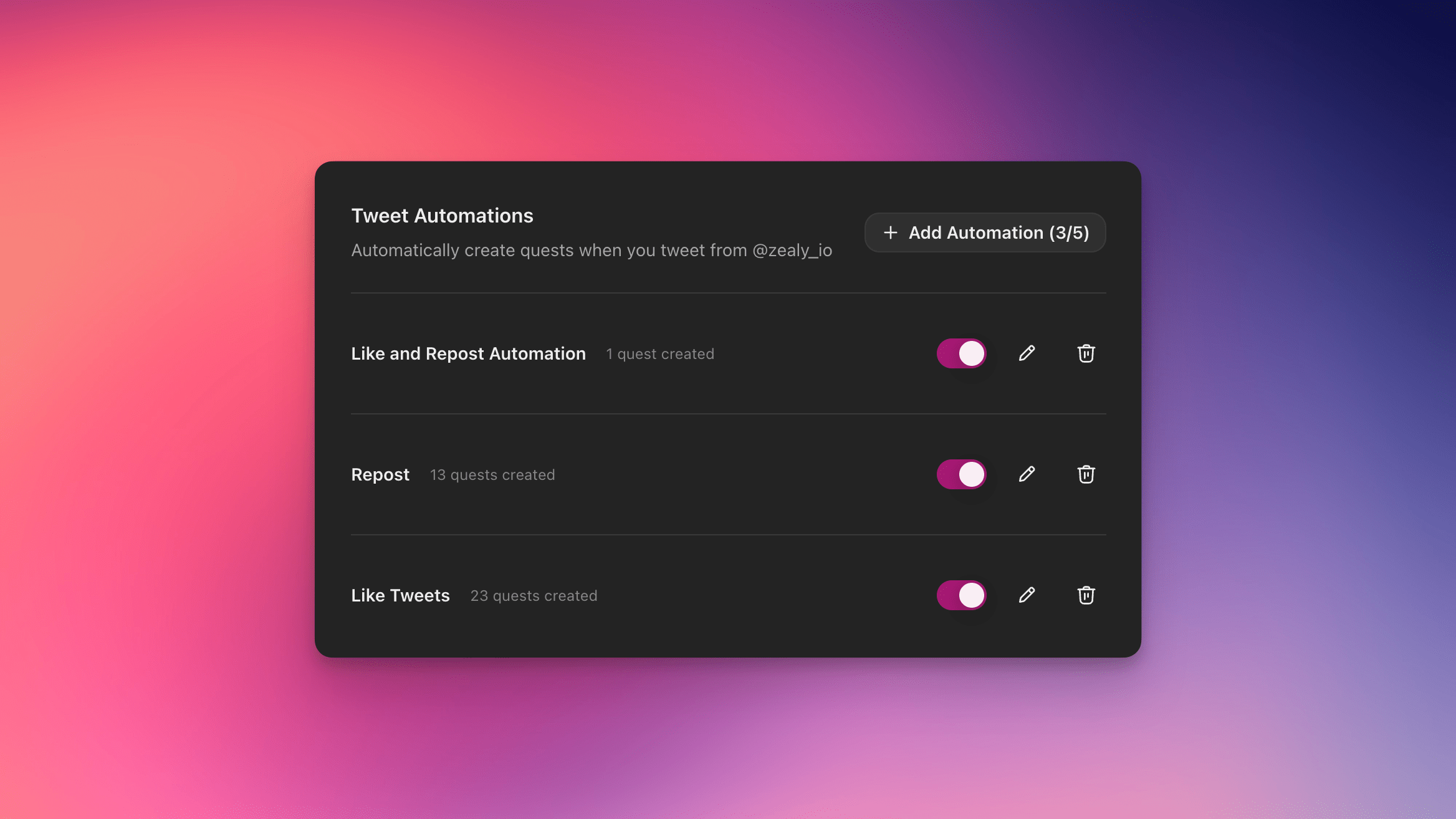 Twitter Quest Automation
